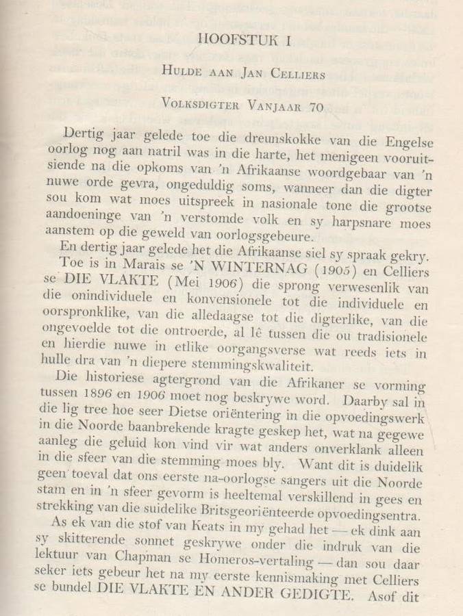 JAN CELLIERS, ONS VOLKSDIGTER - P J NIENABER (1951)