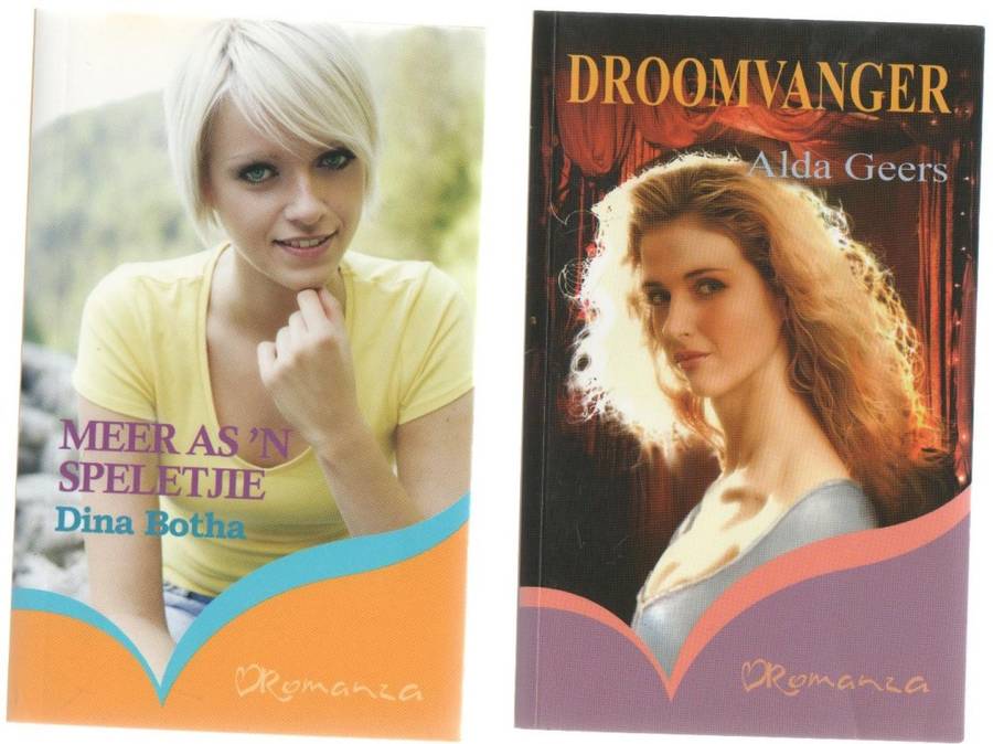 VIER ROMANZA TITELS: TUSSENSPEL, MOEILIKHEID MET `N MMERMIN, DROOMVANGER, MEER AS `N SPELETJIE