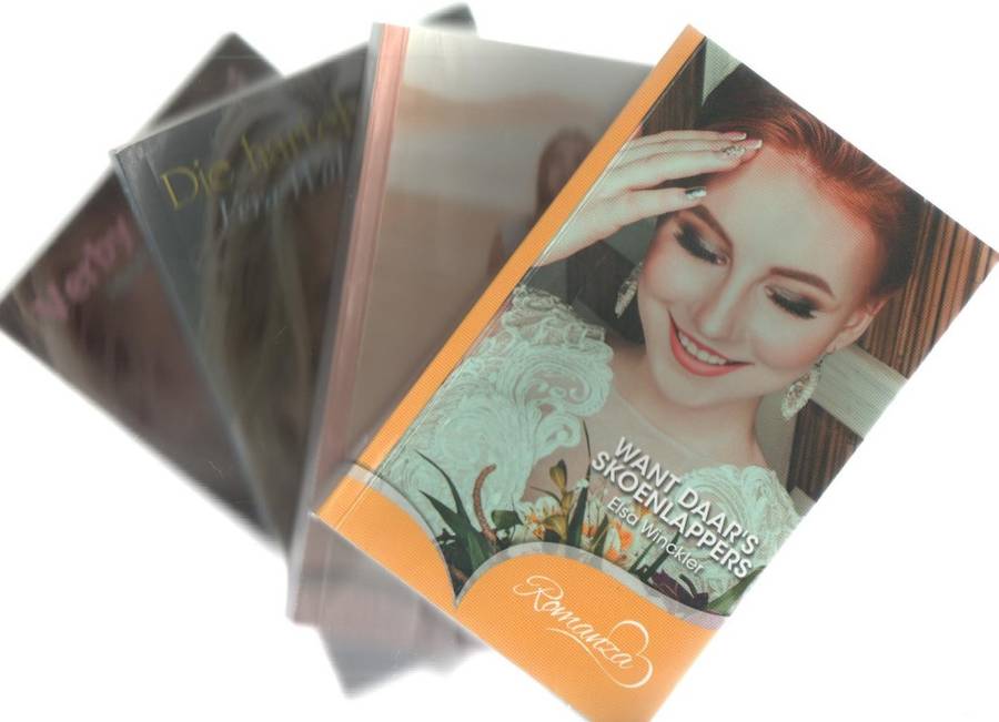VIER ROMANZA TITELS: WANT DAAR`S SKOENLAPPERS, DIE HARTEBREKER, VERBY OMDRAAI, TROPIESE LIEFDE