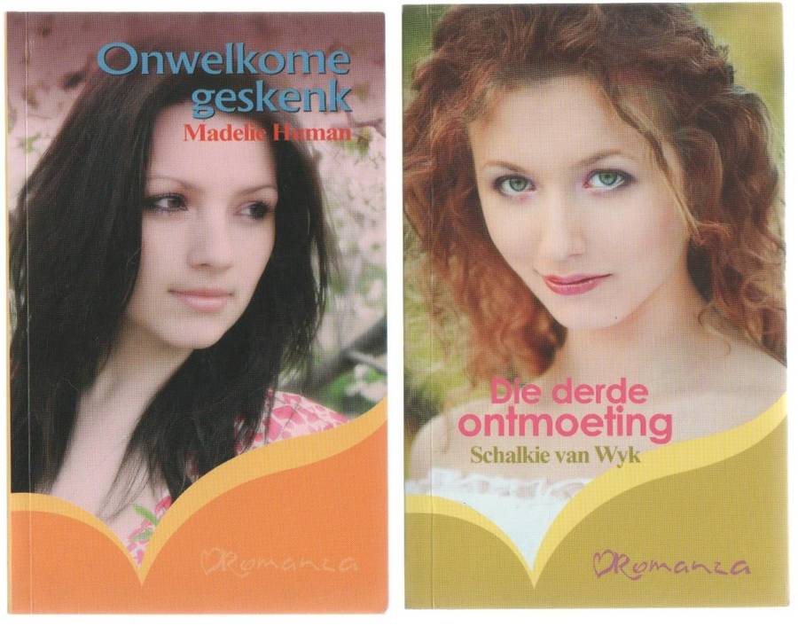 VIER ROMANZA TITELS: DIE DERDE ONTMOETING, ONWELKOME GESKENK, LIED IN JOU HART, HAAR NUWE BUURMAN