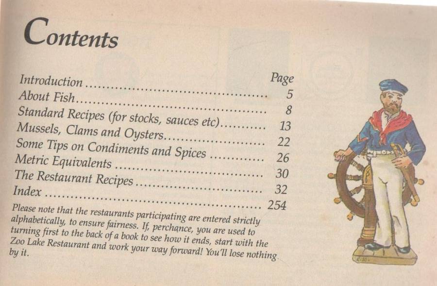 SEAFOOD SPECIALITIES FROM THE SOUTHERN AFRICA`S TOP RESTAURANTS- HILTON RICHFIELD (1986)