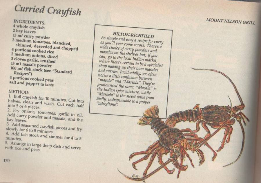 SEAFOOD SPECIALITIES FROM THE SOUTHERN AFRICA`S TOP RESTAURANTS- HILTON RICHFIELD (1986)