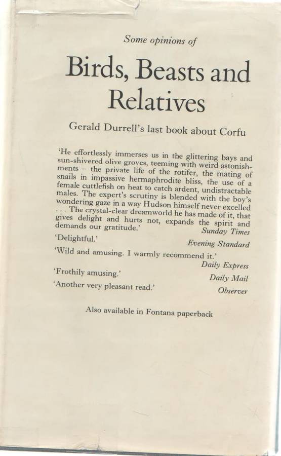 THE GARDEN OF THE GODS - GERALD DURRELL (1 ST PUBLISHED 1978)