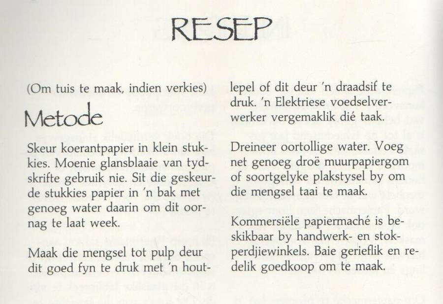 PAPIERMACHE - BERNARD PAUL(1 STE UITGAWE 1990)