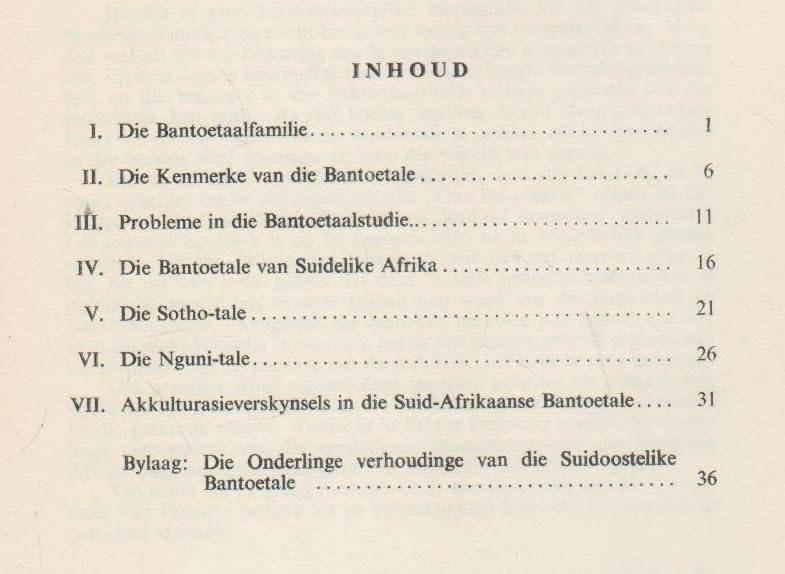 DIE BANTOETALE - E B VAN WYK  (1966)