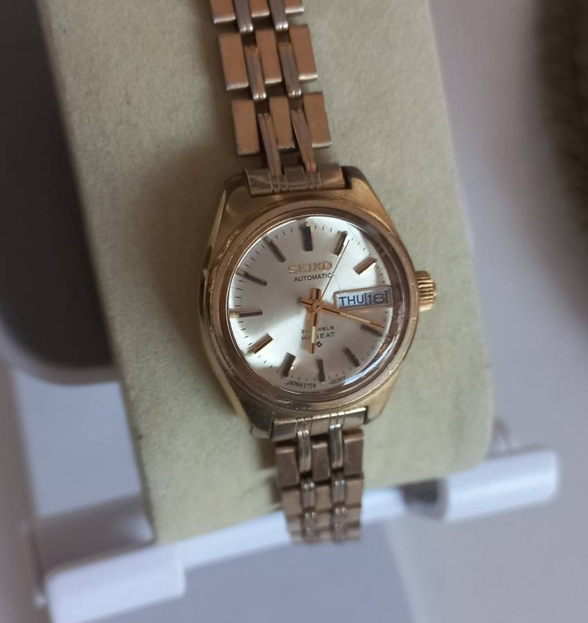 Vintage 1979 Ladies Seiko Automatic Watch Gold Plated !!