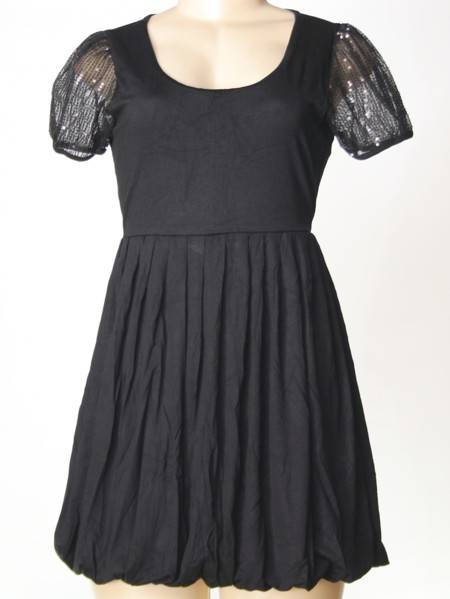 LONG TOP WITH SPARKLY SLEEVES