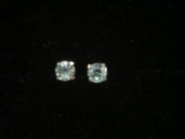 Elegant 5.5 mm Austrian Crystal Studs on Sterling Silver - Light Blue