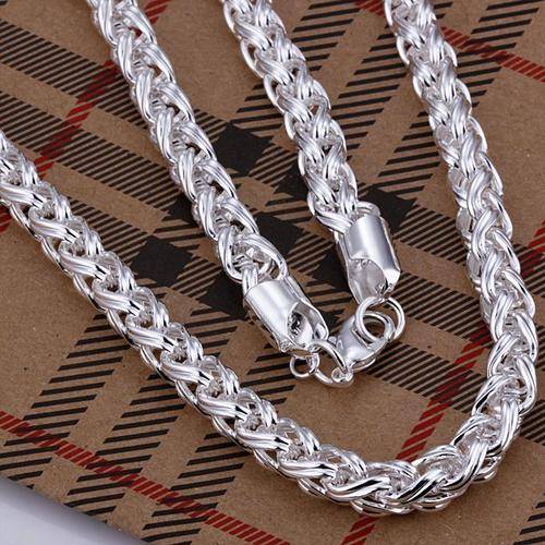 925 sterling silver smooth 18" necklace