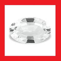 TOPAZ - DIAMOND WHITE OVAL FACET - 0.54cts