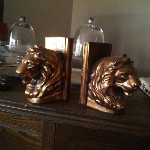 Bronze Gilt - Lion Bookends