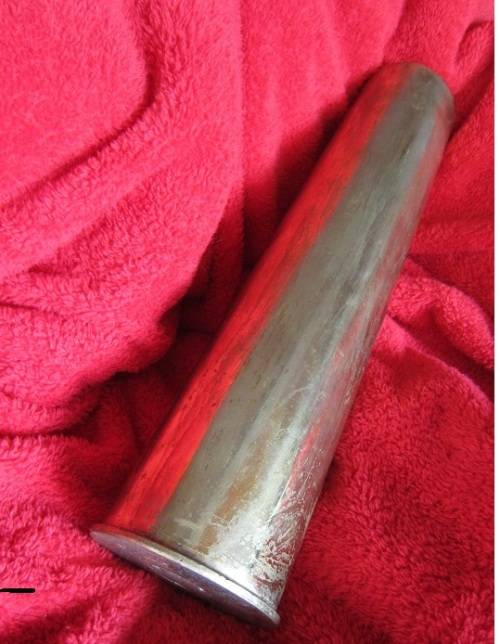 76,2 mm X 385R Brass Case for Soviet T-34 Tank. Border War Period