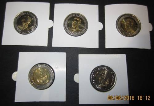 2008 Mandela Birthday Coins (Five coins)