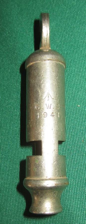 Military Whistle - C.W.S -  1941