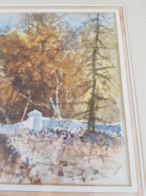 John Cullingworth. Stellenbosch. Original watercolour with exquisite detail. Framed without glass.