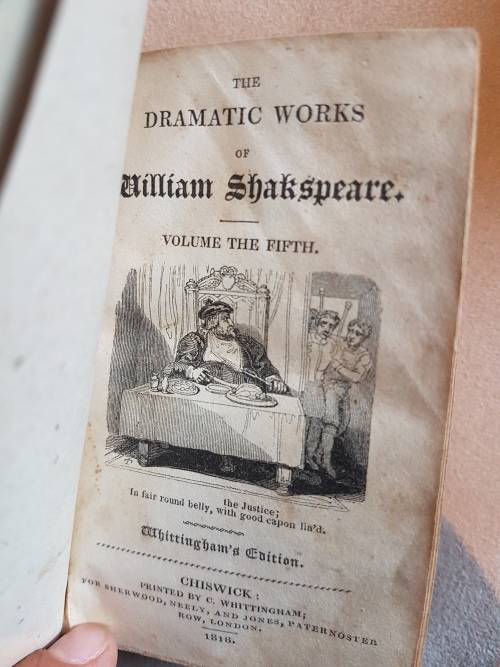 Shakspeare, in Seven Volumes. With Two Hundred and Thirty Embellishments.etc. VOLUMES 1 TO 6.