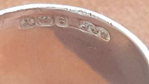 Sterling Silver Hallmarked  Large engine turned design, hand made, no mould. UNIQUE