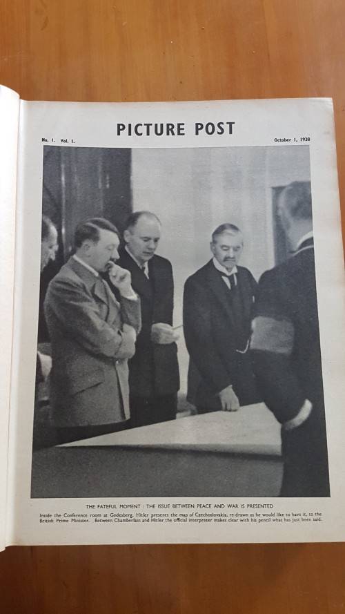 Picture Post. Vol. 1 No. 1 to Vol. 1. No. 14. October 1 1938 to 31 December 1938. Munich Agreement.