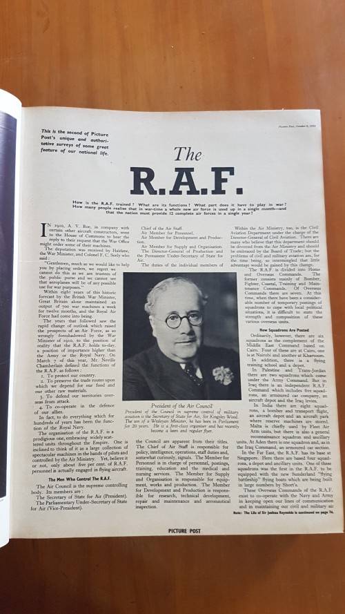 Picture Post. Vol. 1 No. 1 to Vol. 1. No. 14. October 1 1938 to 31 December 1938. Munich Agreement.