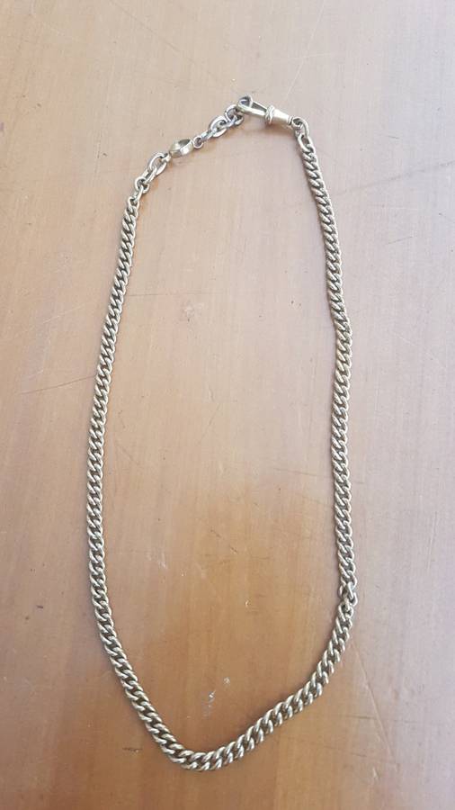 18ct Rolled Gold Chain Necklace with Working Clasp. Heavy, 18 grammes!