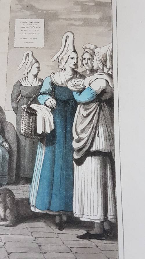 Original Colour Aquatint. Office of Nurses from `A Tour Through Paris`, 1822.  by William Sams