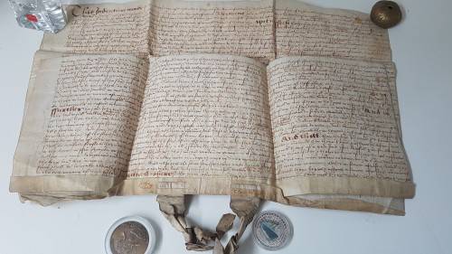Handwritten Indenture on Dated 1615 ( 12th year of King James 1 Early Stuart