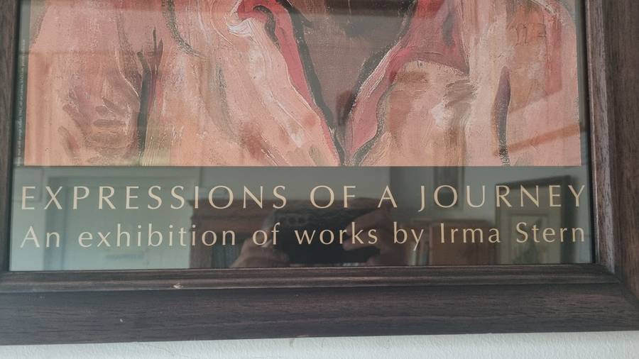IRMA STERN RARE exhibition poster framed Expressions of a  Journey.