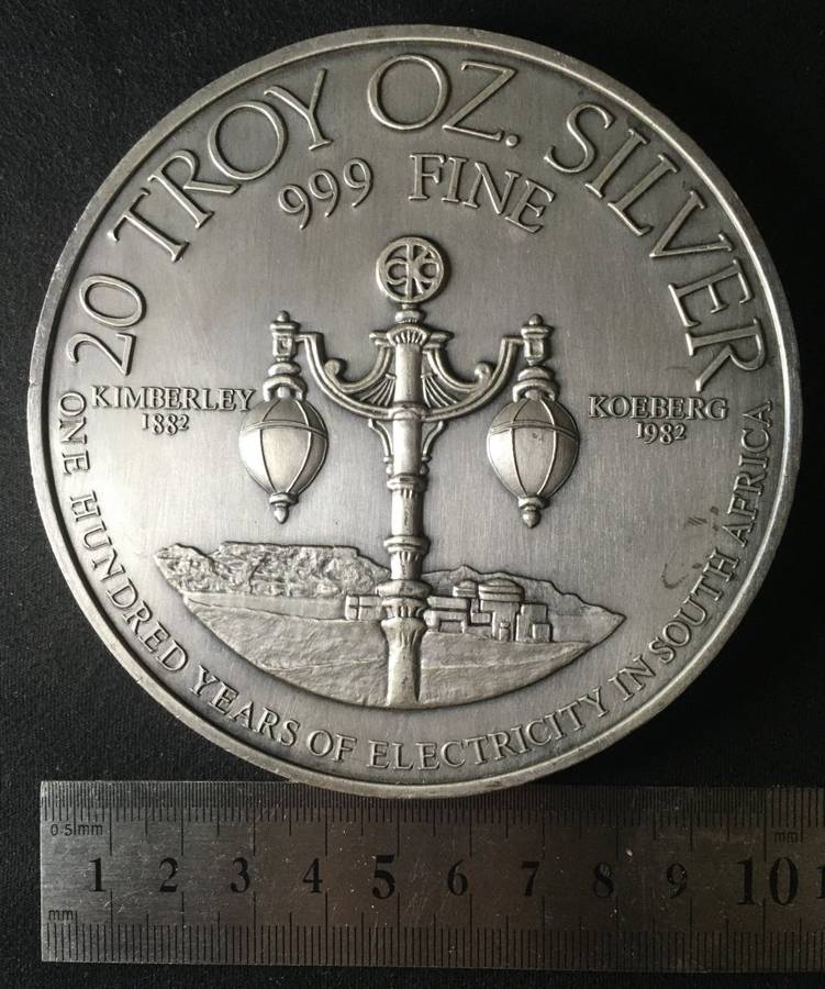 SILVER .999. 20 oz. MEDALLION.