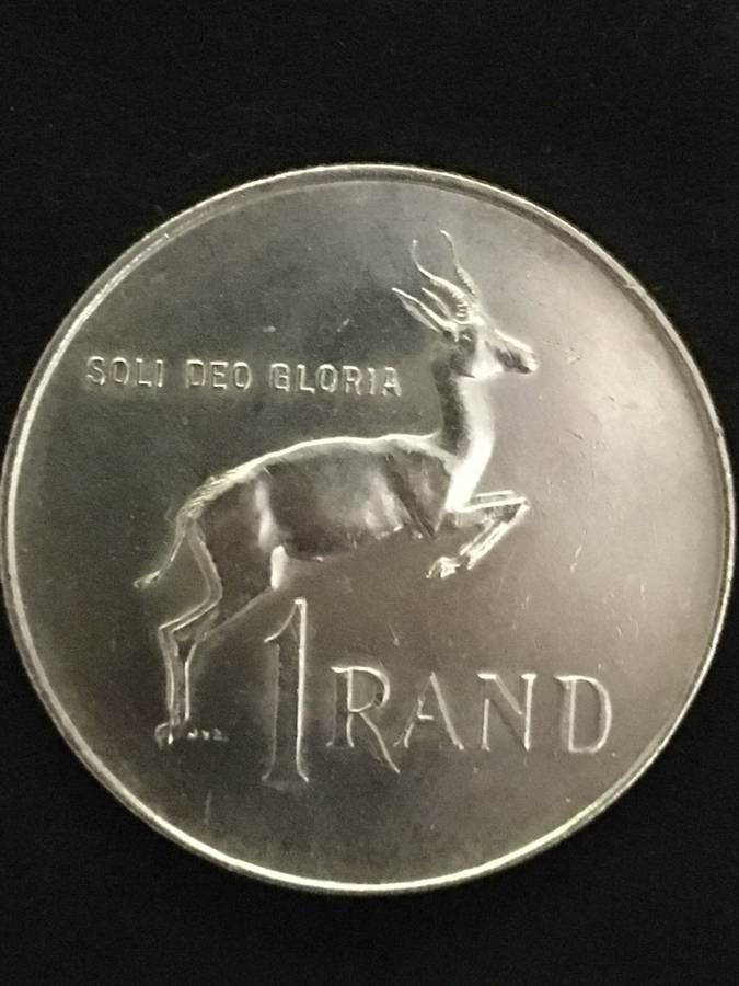 SILVER 1 RAND. 1966. A/UNC.