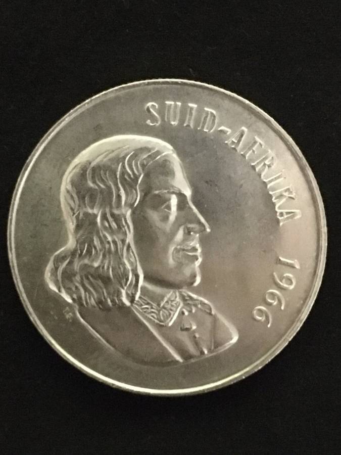 SILVER 1 RAND. 1966. A/UNC.