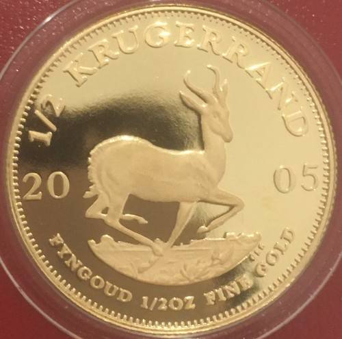 PROOF | 2005 | 1/2oz GOLD KRUGERRAND | S.A.M BOX