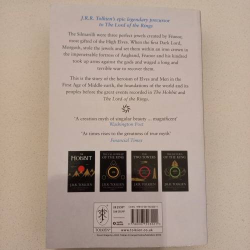 *SALE* The Silmarillion by J.R.R Tolkien (Paperback, Unread and clean.)