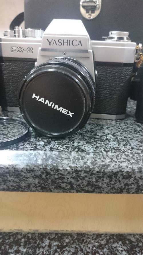 #Camera Yashica FX-2 + lenses with case#