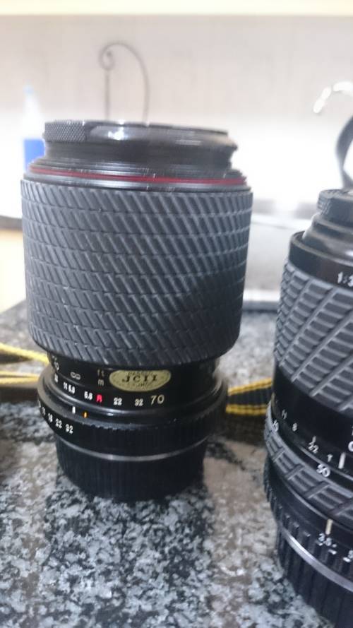 #Camera Yashica FX-2 + lenses with case#