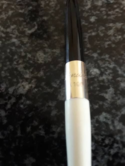 ##Kruger national park bronzed elephant with Schneider K100 ballpoint pen##