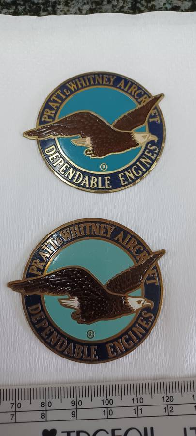 Pratt & Whitney Aircraft dependable engines emblems x 2