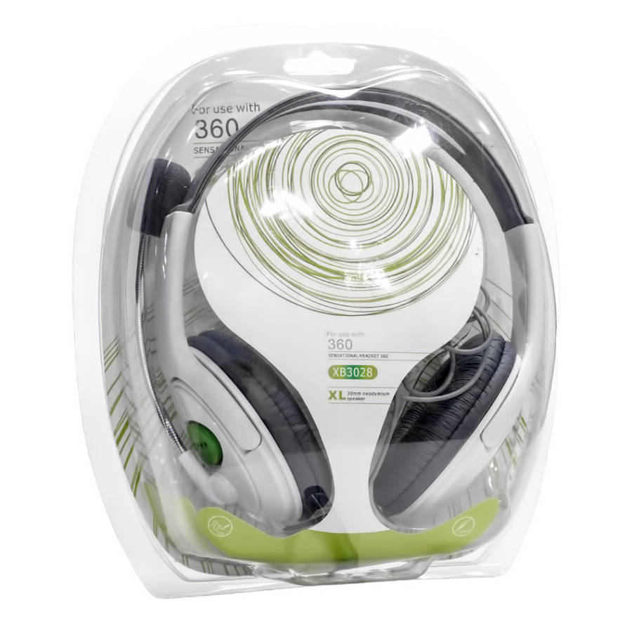 XBOX 360 Sensational Replacement Headset XB3028 White