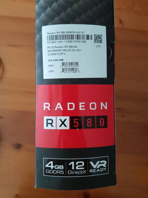 MSI RX 580, 4GB OC edition