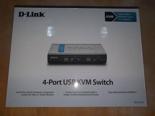 D-Link 4-Port USB KVM Switch