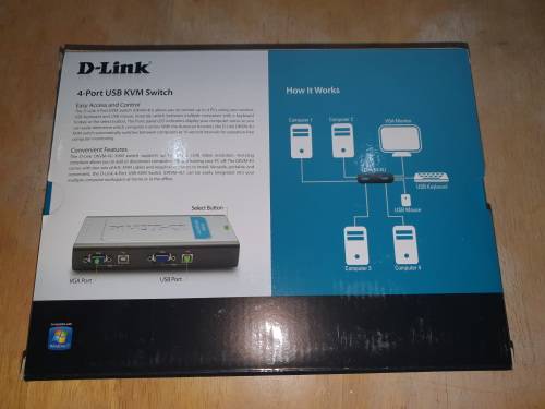 D-Link 4-Port USB KVM Switch