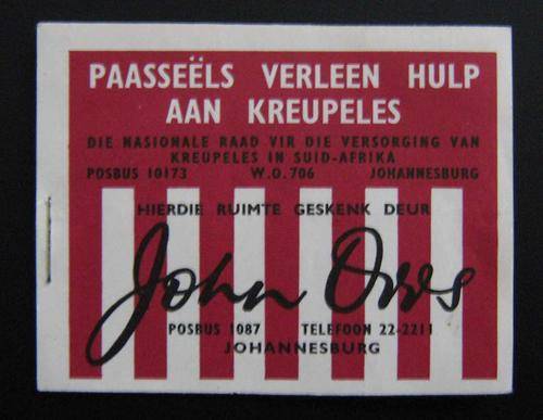 1956 Easter Stamps Help Cripples booklet