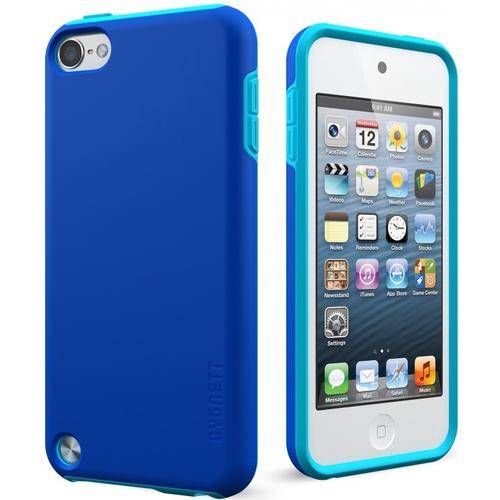 PlayUp Dual Material Two Tone Blue Case for iPod Touch 5