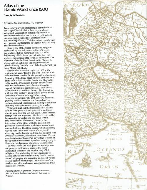 Atlas of the Islamic World Since 1500