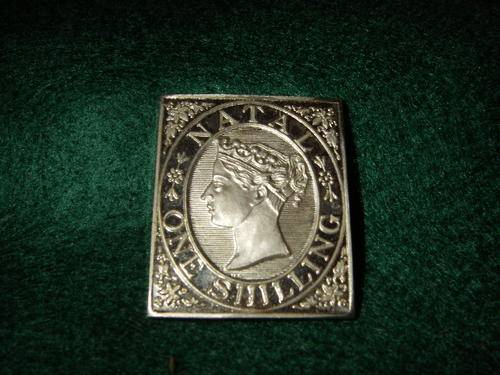 18 ct N ATAL ONE SHILLING Gold Stamp