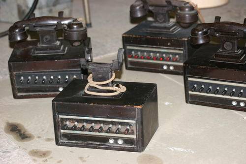 4 Bakalite antique phones ONE JOB LOT lots of pics