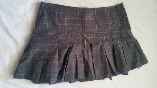 Grey school girl skirt