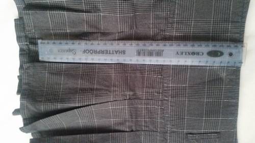 Grey school girl skirt