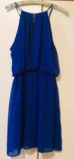 Woolworths  Halter neck blue dress Size: 12