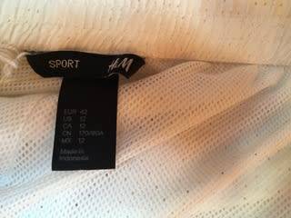 H & M White Jogger Size: 38