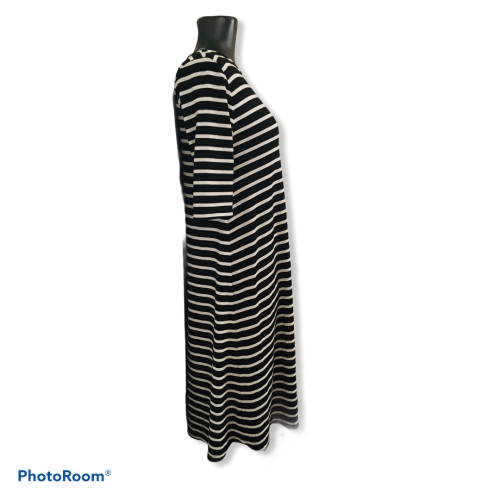 Milady`s Black stripe shirt dress size M/L